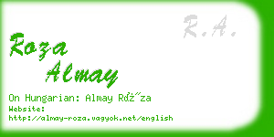 roza almay business card